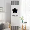 Funda de aire acondicionado vertical de cobertura total, a prueba de polvo y resistente al sol, funda de tela elástica con estampado de plantas verdes, para protección de aire acondicionado de gabinete de sala de estar en casa