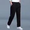 Calças casuais da moda para homens na primavera e no verão, calças esportivas retas largas, calças harém retas masculinas, calças masculinas