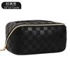 Bolsa de cosméticos con almohada de PU de estilo coreano, bolsa de almacenamiento de cosméticos portátil para mujer, bolsa de lavado de viaje de gran capacidad, bolsa de almacenamiento