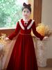 Faldas para Niñas, Vestidos de Otoño e Invierno para Niños, Faldas Largas para Niñas Pequeñas, Vestidos para Actuación de Piano, Vestidos de Princesa, Vestidos Rojos para Niñas de las Flores