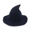 Sombrero de Halloween Bordado Personalizado, Sombrero de Mago Regular, Gorro de Punto Plegable, Sombrero de Bruja Puntiagudo, Tejido