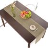 Yimanqiyun Bandera de Mesa Corte Americano Papel Tejido Verde Té Estilo Pastoral Cubierta Decorativa para Aparador Mesa de Centro