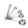 Cuchara medidora creativa, juego de cinco piezas, cuchara medidora de acero inoxidable para café con escala, herramienta para hornear, cuchara medidora, juego de 5 piezas, cuchara medidora