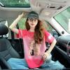 Camiseta de Manga Corta de Algodón Puro con Graffiti de Princesa para Niña, Camiseta para Mujer de Nicho Única Rosa Tie-Dye Holgada Elegante que Reduce la Edad, Top de Moda