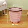 Bote de basura hueco Viento nórdico hogar sin tapa plástico cesto de papel cocina baño limpieza cubo de almacenamiento fábrica mayoreo
