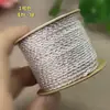 Cuerda de mano tejida con hilo de algodón con adición de oro de 1.8 mm, cuerda para jugar Wen, no elástica, resistente al desgaste, cuerda DIY, borla de bodhi, punta
