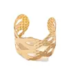 Pulsera geométrica de moda transfronteriza europea y americana, nueva oferta popular, personalidad de nicho femenina, pulsera abierta creativa, diaria