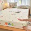 Manta de Cama de Leche de Invierno de Felpa Pieza Única Juego de Sábanas Infantiles con Más Terciopelo Manta de Cama Dormitorio Protector de Colchón Totalmente Envuelto de Felpa de Coral