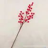 Fruta de la Fortuna Personalizada para Año Nuevo y Festival de Primavera Fruta Roja Acebo Fruta Roja Flores Falsas Accesorios de Boda de Navidad Adornos Decoración Festiva