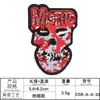 Etiqueta de bordado de computador direto da fábrica patch de caveira cabeça de fantasma acessórios de vestuário de alta qualidade patch de bordado europeu e americano adesivo de tecido