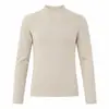 Camiseta Base de Punto de Manga Larga para Mujer Otoño/Invierno Transfronteriza Ajustada Color Sólido Top Simple Versátil Europeo y Americano