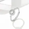 Anel de prata de lei maciça S925 4mm com cravação oca para DIY de pedra preciosa colorida e diamante, super brilhante, toque de alta qualidade, anel microincrustado