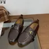 Em estoque~Mocassins Retrô de Couro Genuíno para Mulheres, Sola Macia, Confortáveis, de Calçar, Sapatilhas para o Dia a Dia, Sapatos Pequenos de Couro