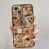 Para iPhone16promax15 funda de teléfono de gatito kawaii lindo de comercio exterior