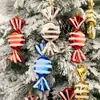 Atacado Transfronteiriço Pingente Árvore de Natal de Doces Grande 18cm Plástico Galvanoplastia Adereços Decoração de Natal