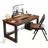 Mesa de computador, mesa para duas pessoas, mesa de estudo simples para uso no quarto, escrivaninha minimalista, mesa de escritório retangular
