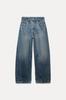 Amazon Comercio Exterior Transfronterizo para Mujer Europea y Americana 2025 Casual Reductores de Edad Jeans de Pierna Ancha de Tiro Medio Estilo Globo para Mujer