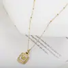 Joyería Transfronteriza Versión Personalizada Mariposa de Concha Blanca Acero de Titanio Collar Joyería de Moda Fábrica Fuente Venta al por Mayor Estilo Ins Europa y América