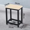 R* Taburete Cuadrado Simple Taburete de Comedor Silla de Entrenamiento para Mesa de Comedor en Casa Taburete de Hierro de Madera Taburete de Color Elevación Adulto Taburete de Taller de Fábrica