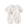 Mono de Bebé Mameluco de Gasa para Bebé Traje de Monje de Manga Corta de Verano Ropa de Bebé Linda para Recién Nacidos Estilo Chino