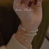Pulsera de la Suerte de Perlas de la Marca Fortune para Mujer 2021 Nuevo Diseño Nicho Ins Lujo Ligero Sensación de Alta Gama Regalo a Juego para Mejor Amiga