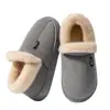 Pantuflas de algodón para hombre para personas mayores, nuevo modelo de otoño e invierno 2026, para uso en interiores en casa, de suela gruesa, cálidas, de felpa y zapatos de algodón engrosados