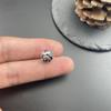 Estilo étnico retro seis palabras proverbio cuentas de barril espaciadores huecos de aleación pulsera diy Wenwan material de accesorios con cuentas