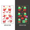 Nuevas Pegatinas de Tatuaje Luminosas de Regalo de Navidad para Niños Dibujos Animados Copo de Nieve Tatuaje Facial Impermeables y Resistentes al Sudor Pegatinas Luminosas