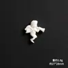 Ángel Pequeño Estilo Barroco Blanco y Dorado Accesorios de Resina Pegamento Crema Piezas para Joyería Hecha a Mano DIY Carcasa de Teléfono