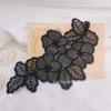 Ropa Pieza de Flor diy Aplique Accesorios de Ropa Encaje Grande Pegatina de Tela Bordado Organza Flor Parche Bordado
