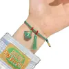 2025 Pulsera Tejida a Mano de Dibujos Animados Zongzi Festival del Bote del Dragón Pulsera Ajustable Cuerda de Cinco Colores Regalo para Niños Tendencia Nacional