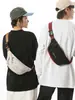 2026 Nova Bolsa Transversal para Casal Unissex Tendência Casual Bolsa de Peito Grande Capacidade Bolsa de Cintura Esportiva Mochila de Ombro Único