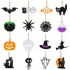 Decoraciones de Halloween Transfronterizas Tela No Tejida Fantasma Araña Calabaza Decoración de Fiesta de Halloween Accesorios Colgantes