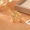 Brincos de Argola Lisos Estilo Minimalista com Pino de Prata Esterlina 925 Design de Nicho da Moda de Alto Padrão Brinco de Celebridade da Internet Studs de Orelha Estilo Frio INS