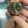 Reloj Autonatice Negro Caramelo Semana Doble Calendario Registro Reloj TWS Amarillo Caramelo Reloj Completamente Dorado Pareja
