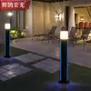 Lâmpada de gramado LED externa de piso Jardinagem Paisagismo lâmpada de jardim estilo europeu redonda de alumínio parque poste pequeno lâmpada de tábua