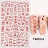Pegatinas Transfronterizas para Uñas Nuevo San Valentín Romántico LOVE Líneas de Amor Oso de Amor Panda Dibujos Animados Pegatinas para Uñas