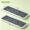 BNBSBandeja de Drenaje de Doble Capa para el Hogar de Plástico Rectangular Bandeja para Té Bandeja para Frutas Bandeja para Tazas de Agua Tazas de Té Bandeja de Drenaje