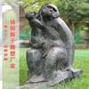 Escultura de Gorila em Cobre Fundido, Estátua Grande Realista de King Kong em Cobre, Estátua de Animal para Jardim Externo, Escultura de Cobre para Paisagismo, Personalizável