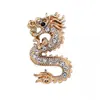 Insignia Broche Dragón Retro Estilo Chino para Hombres, Versión Coreana, Decoración Sencilla para Ropa, Pin de Solapa, Accesorio de Broche para Traje