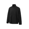 Capa base de lana de rumiante para hombre, otoño e invierno, polar, cuello semi-alto, manga larga, camiseta, ropa interior casual, top de otoño para hombre