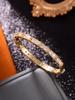 Pulsera de Gipsófila, Sencilla y Elegante, Llena de Diamantes de Circonio, Pulsera Clásica X para Mujer, Directo del Fabricante, Pulsera de Moda Europea y Americana