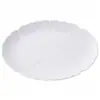 Plato de Cerámica Blanca Pura para Pescado al Vapor, Plato Especial para Sopa para el Hogar, Plato para Verduras, Plato Ovalado, Vajilla de Hotel de Alta Gama con Rayas Simples