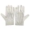 Guantes de tela sin pelusa microfibra trabajo blanco etiqueta antiestático taller fábrica de electrónica no suelta pelusa joyería texto juego