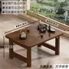 Mesa plegable para mirador, Mesa pequeña de bambú y madera maciza tipo Kang, Mesa de té para cama, Escritorio de estudio, Apartamento pequeño, Fácil de almacenar