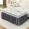 Funda Rectangular para Mesa Estilo Nuevo 2025 Estilo Moderno Sencillo Funda para Mesa Calefactora Más Terciopelo Funda para Estufa Eléctrica