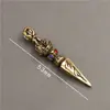 Llavero Colgante Vajra Matademonios Adorno Colgante Artefacto de Cobre Macizo Adorno de Mano Decoración para Cuello Manualidad Decorativa