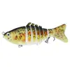Cebo de Pesca Duro de Siete Secciones para Pesca en el Mar de Larga Distancia de 10 cm, 15.5 g con Bolas de Sonido, Cebo Realista de Imitación de Pez Multisección