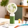 2026 Novo Modelo Ventilador Portátil de Mão de Alta Potência com Três Velocidades, Ventilador Pequeno Recarregável por USB para Dormitório Estudantil, Mesa, Atacado