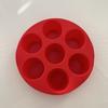 Molde de Silicona de Siete Cavidades para Pastel Utensilios para Hornear para Fiesta en Casa Molde Cilíndrico DIY Accesorios para Freidora de Aire